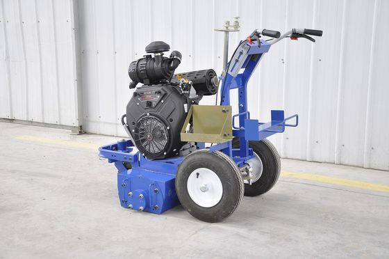 เครื่องลบเส้นจราจรบนถนน PCD พร้อมเครื่องยนต์เบนซิน 35 แรงม้า และระบบดูด