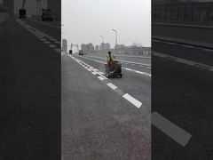 เครื่องเครื่องหมายถนนแบบเทอร์โมพลาสติกที่ผลักดันด้วยที่นั่ง